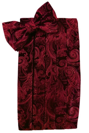 Scarlet Tapestry Cummerbund