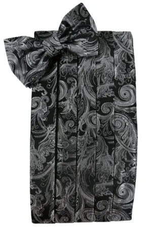 Silver Tapestry Cummerbund