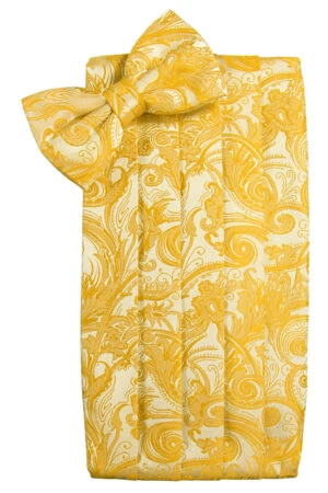 Tangerine Tapestry Cummerbund
