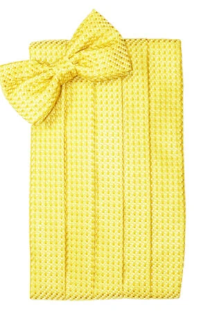 Lemon Venetian Cummerbund