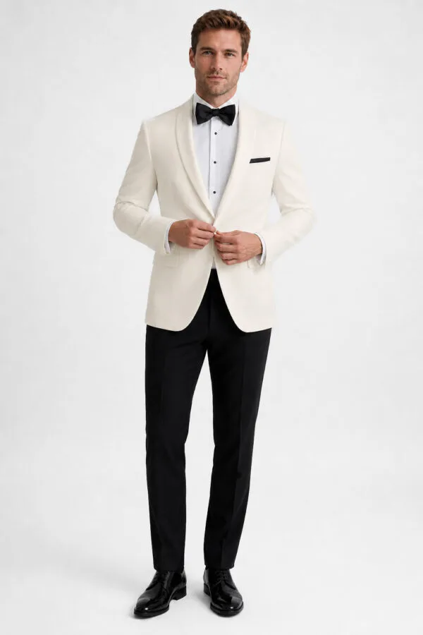 Ivory Dinner Jacket angle 2