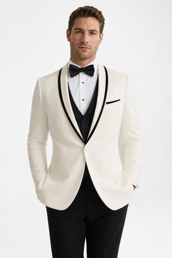 Ivory Waverly Tuxedo angle 1