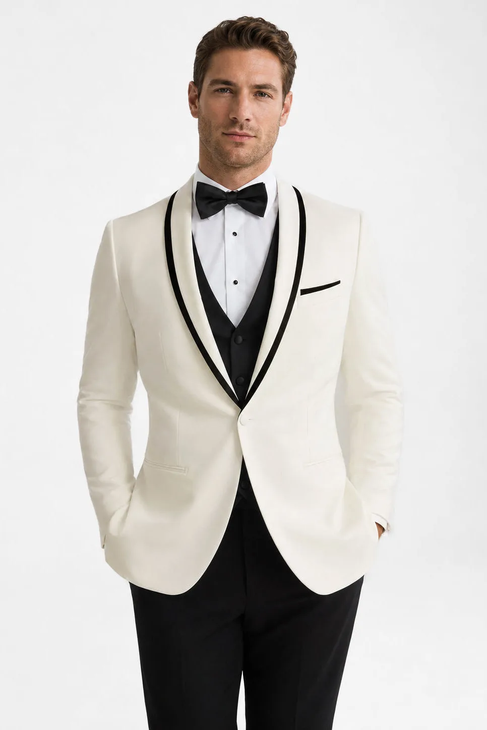 Ivory Waverly Tuxedo angle 1