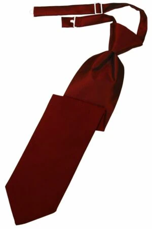 Apple Solid Satin Long Tie