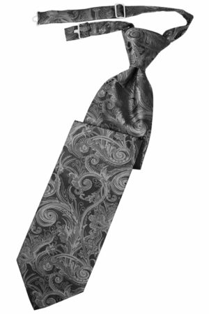 Silver Tapestry Long Tie