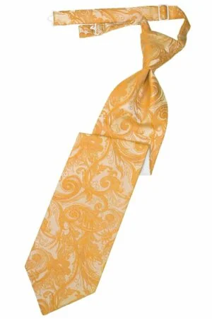 Tangerine Tapestry Long Tie