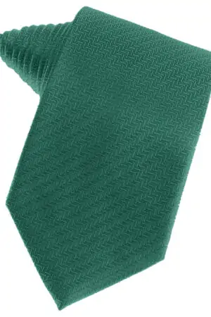 Aqua Herringbone Suit Tie