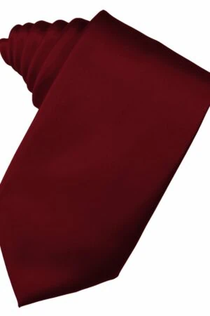 Apple Solid Satin Suit Tie
