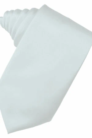 Seaglass Blue Solid Satin Suit Tie