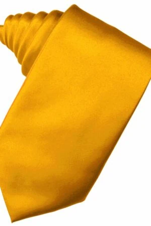 Tangerine Solid Satin Suit Tie