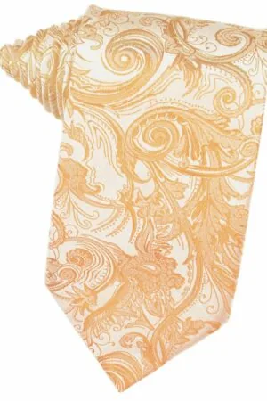 Apricot Tapestry Suit Tie