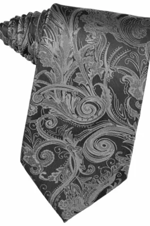 Silver Tapestry Suit Tie