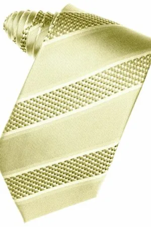 Buttercup Venetian Stripe Suit Tie