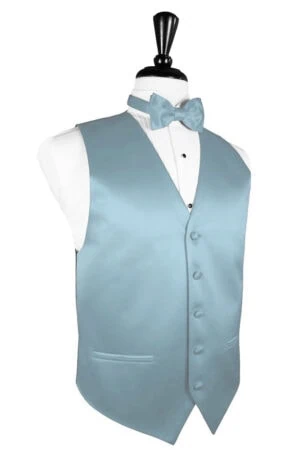 Mist Solid Satin Vest