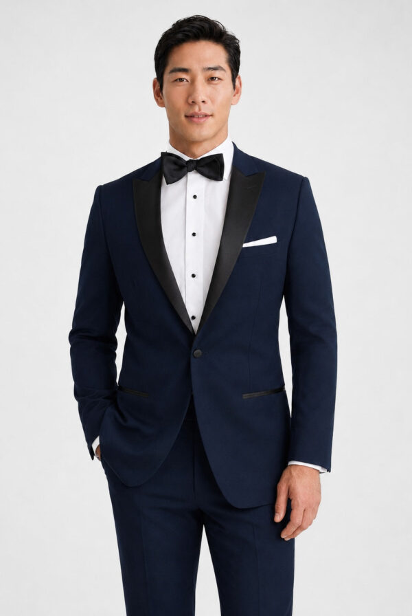 Navy Peak Tuxedo angle 1