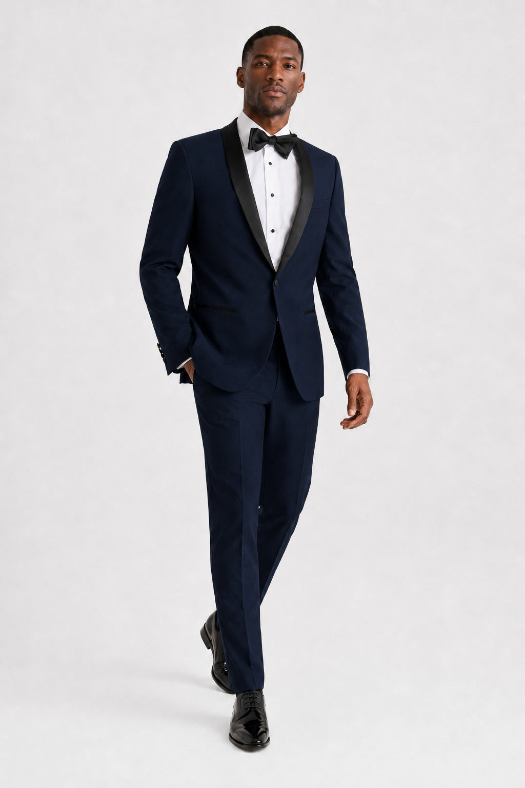 Navy Shawl Tuxedo angle 6 | TuxKit Navy Shawl Tuxedo angle 6