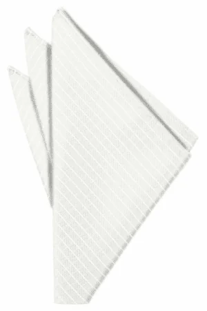 White Palermo Pocket Square