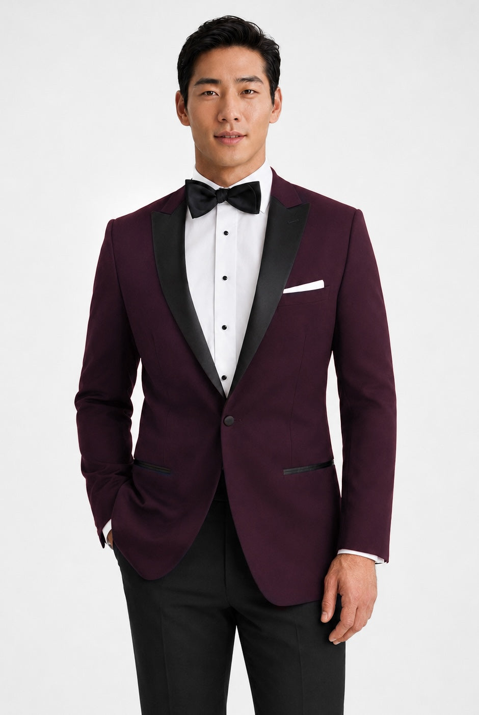 Plum Peak Tuxedo angle 1 | TuxKit Plum Peak Tuxedo angle 1