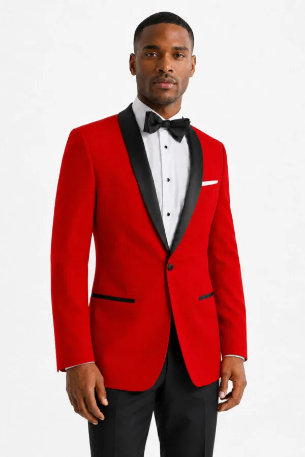 Red Shawl Tuxedo angle 3