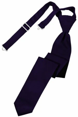 Amethyst Solid Satin Skinny Tie