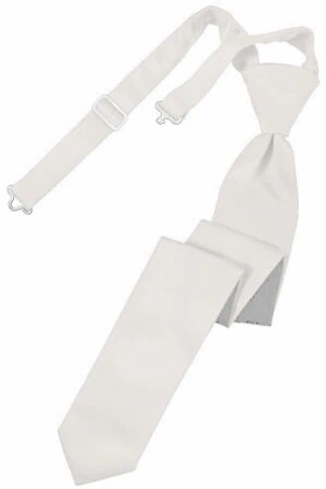 Angel Pink Solid Satin Skinny Tie