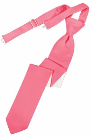Bubblegum Solid Satin Skinny Tie