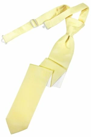 Canary Solid Satin Skinny Tie