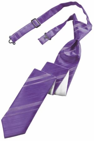 Wisteria Striped Satin Skinny Tie