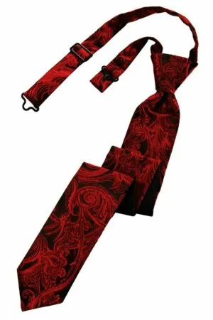 Scarlet Tapestry Skinny Tie