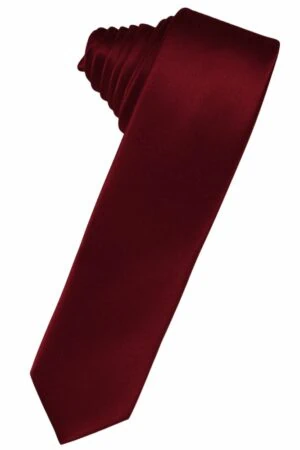 Apple Solid Satin Skinny Suit Tie