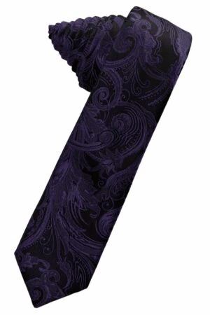 Amethyst Tapestry Skinny Suit Tie