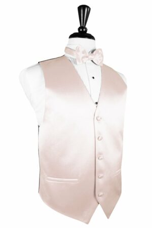 Blush Solid Satin Vest