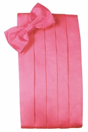 Bubblegum Solid Satin Cummerbund