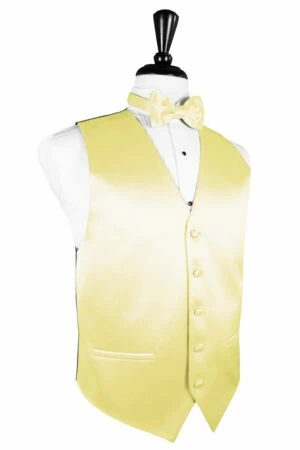 Canary Solid Satin Vest