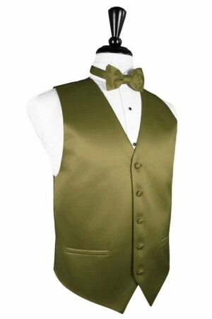 Fern Solid Satin Vest
