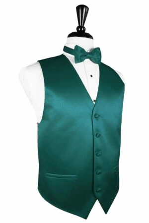 Jade Solid Satin Vest
