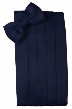 Midnight Solid Satin Cummerbund