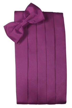 Sangria Solid Satin Cummerbund