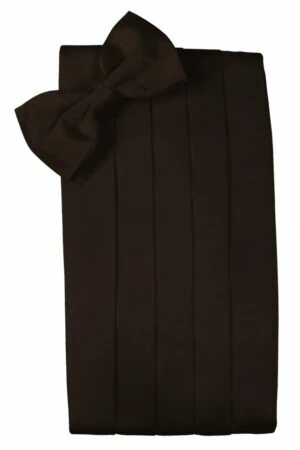 Truffle Solid Satin Cummerbund