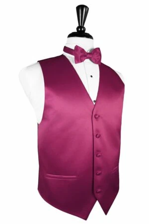 Watermelon Solid Satin Vest