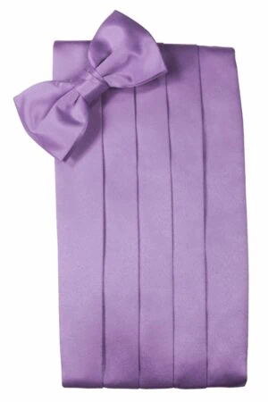 Wisteria Solid Satin Cummerbund