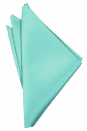 Mermaid Solid Satin Pocket Square
