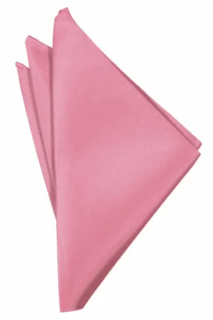Rose Petal Solid Satin Pocket Square