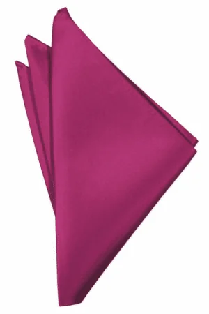 Watermelon Solid Satin Pocket Square