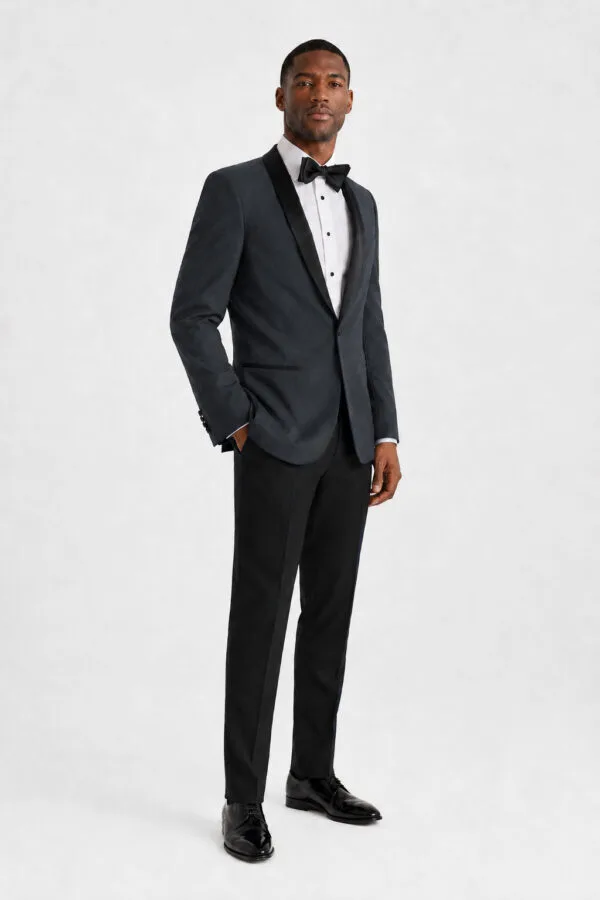 Steel Gray Shawl Tuxedo angle 2
