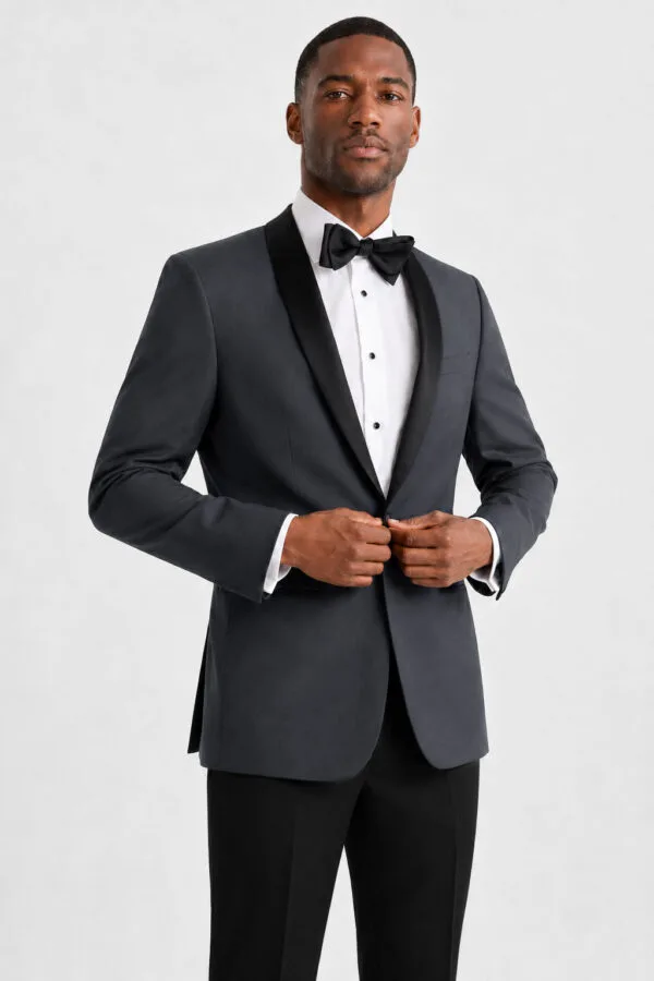 Steel Gray Shawl Tuxedo angle 1