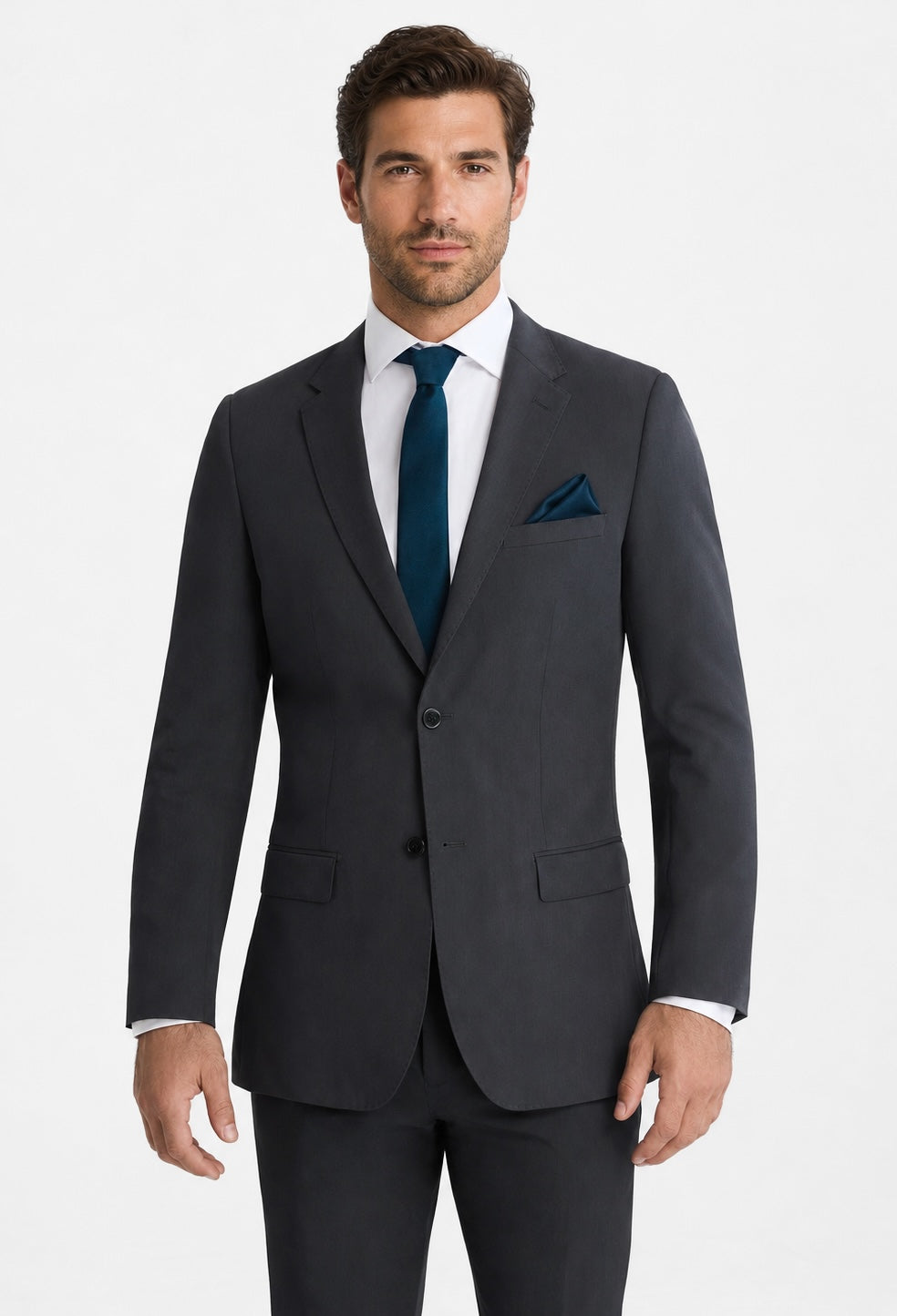 Steel Gray Suit angle 1 | TuxKit Steel Gray Suit angle 1