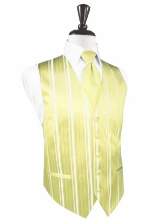 Banana Striped Satin Vest