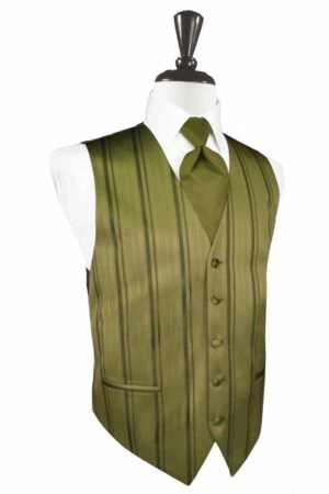 Fern Striped Satin Vest