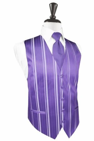 Freesia Striped Satin Vest